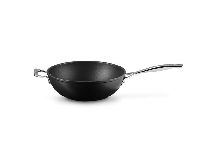 LE CREUSET Padella Wok con maniglia in alluminio antiaderente, Ø26 cm