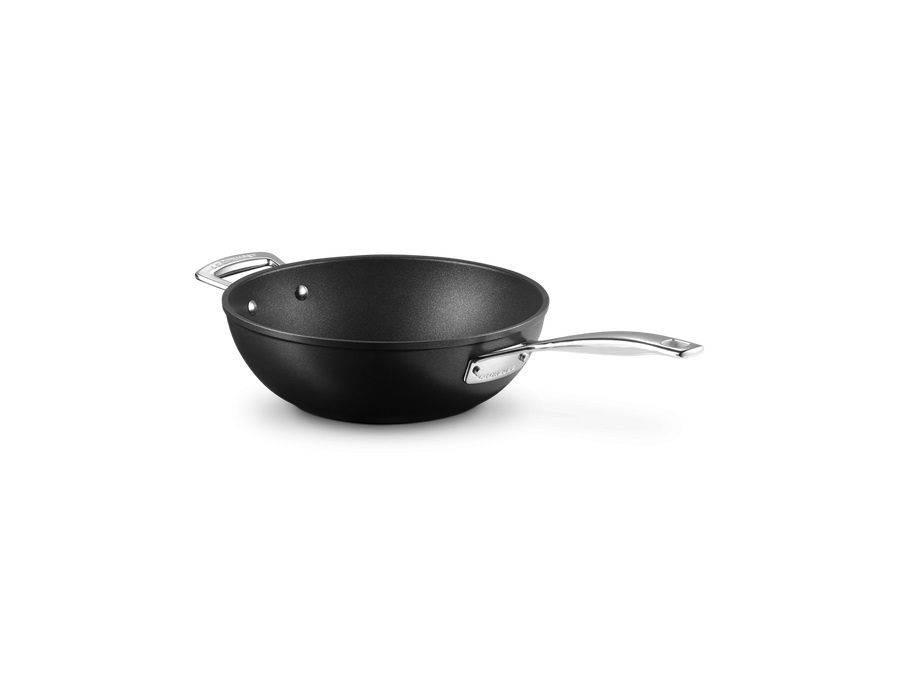 LE CREUSET Padella Wok con maniglia in alluminio antiaderente, Ø26 cm