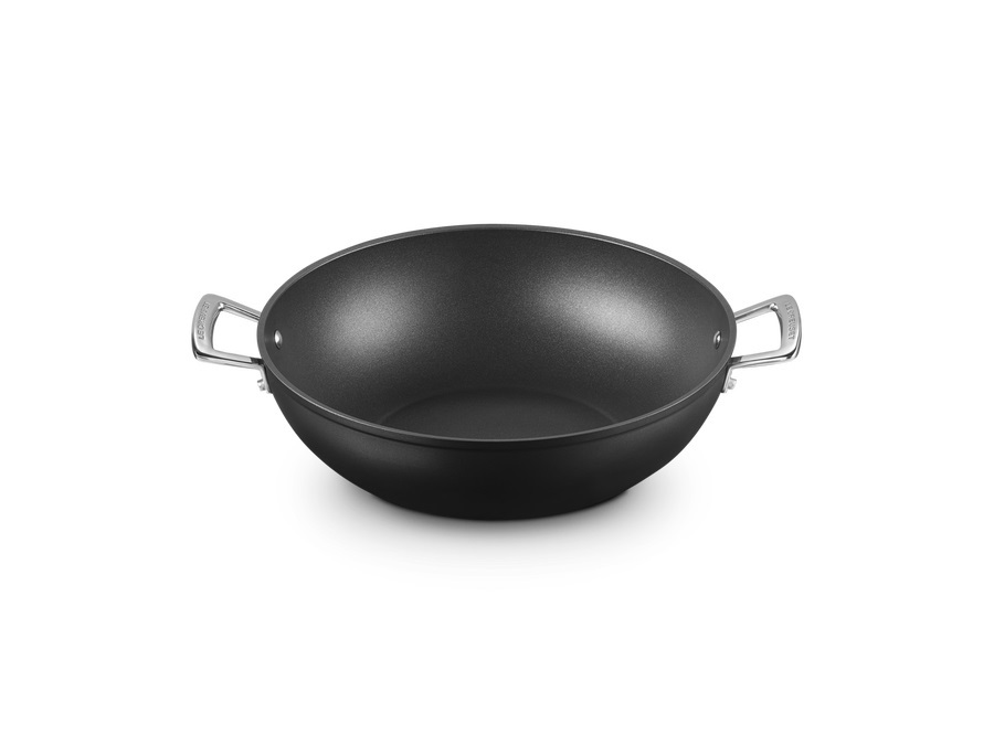 LE CREUSET Padella Wok in alluminio antiaderente, Ø32 cm