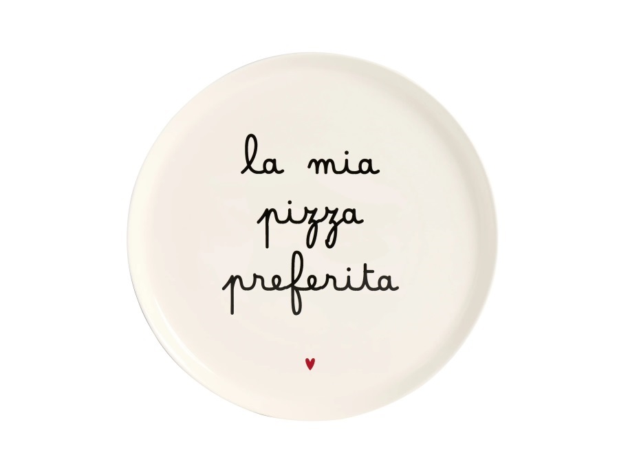 SIMPLE DAY LIVING & LIFESTYLE Piatto pizza la mia pizza preferita, Ø31,5 cm