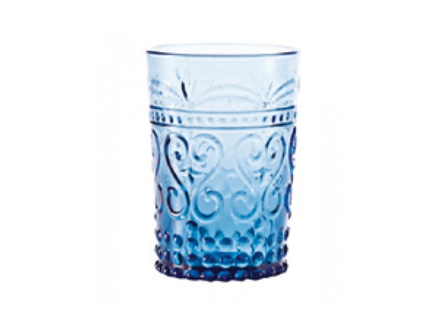 ZAFFERANO S.R.L. Provenzale,bicchiere tumbler rock turchese 27 cl