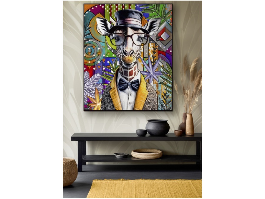 EGAN Quadro human essence giraffa 50x60 "Far-Sightedness"