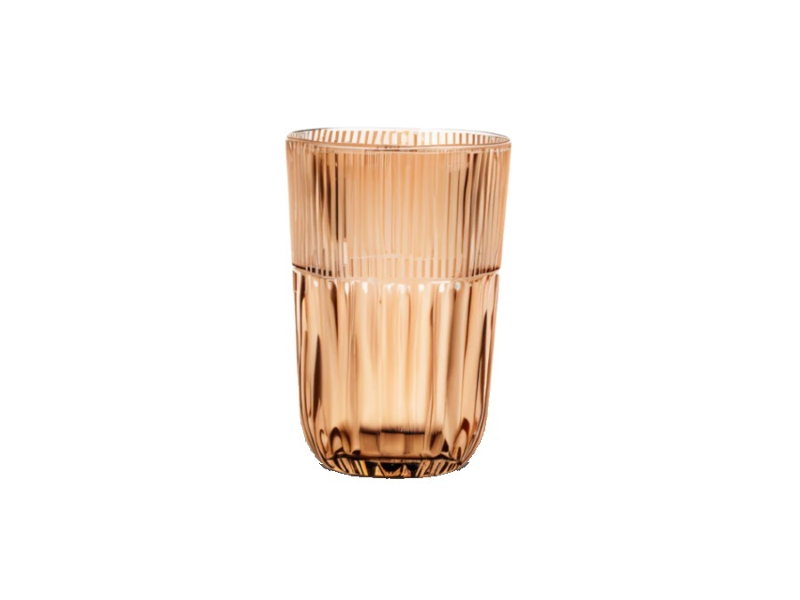 LIVELLARA S.R.L. Qualcosa d'antico, bicchiere tumbler alto ambra 325 ml