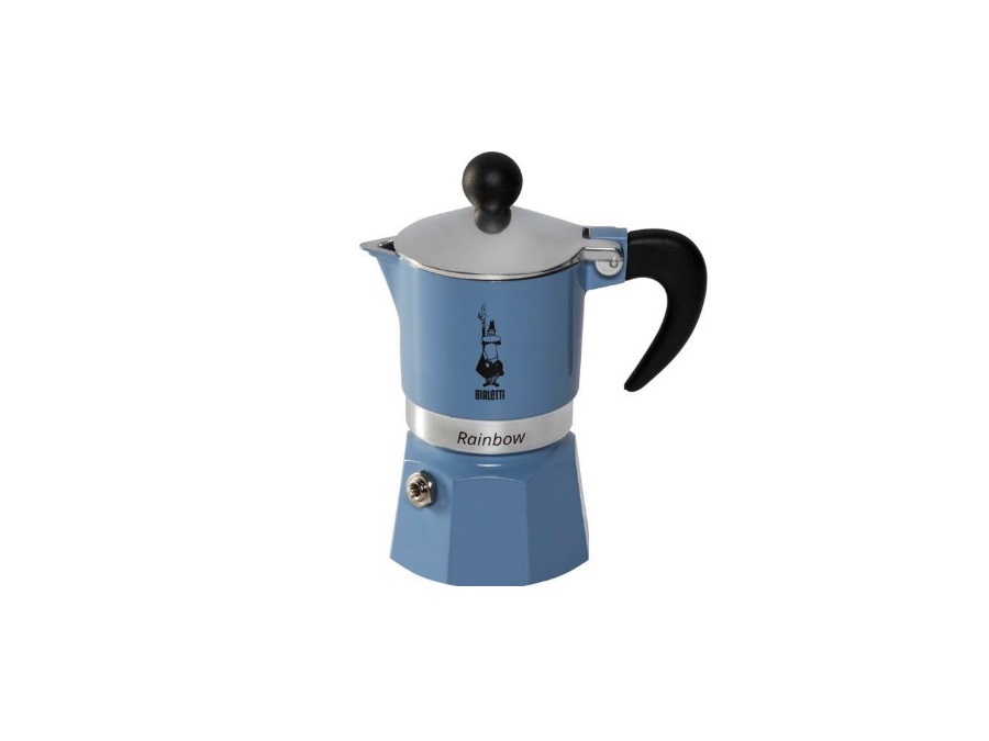 BIALETTI INDUSTRIE Rainbow, moka 1 tazza blu primavera 2024