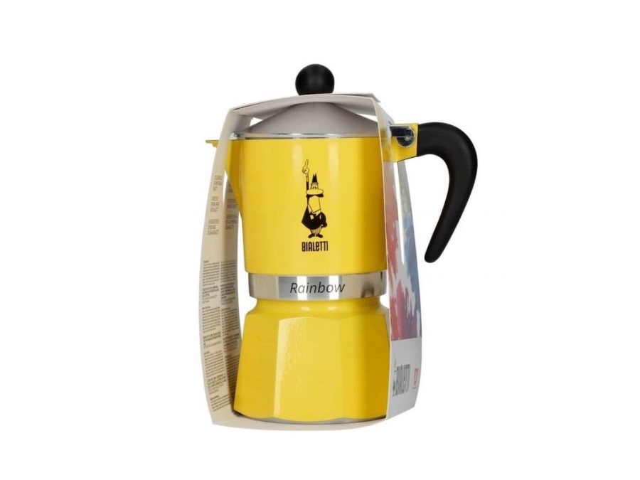 BIALETTI INDUSTRIE Rainbow, moka 3 tazze giallo primavera 2024