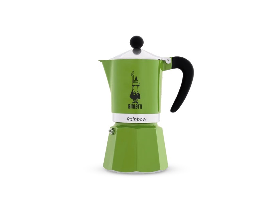 BIALETTI INDUSTRIE Rainbow, moka 3 tazze verde