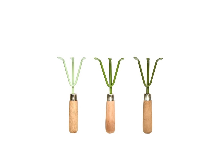 ESSCHERT DESIGN Rastrellino da giardino verde assortito