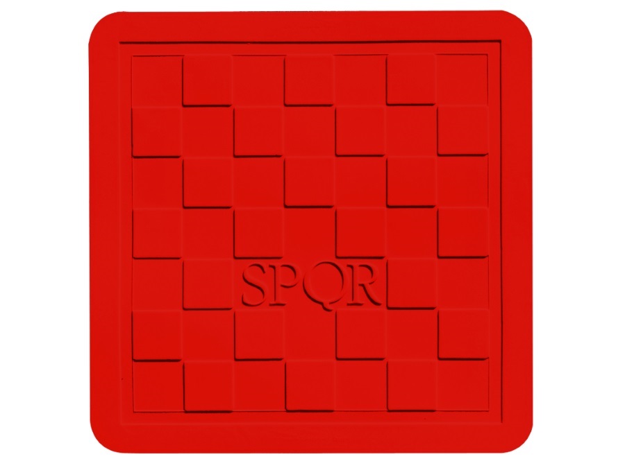 MEPRA S.P.A. Roma, tappetino multiuso street cover rosso 45x45 cm