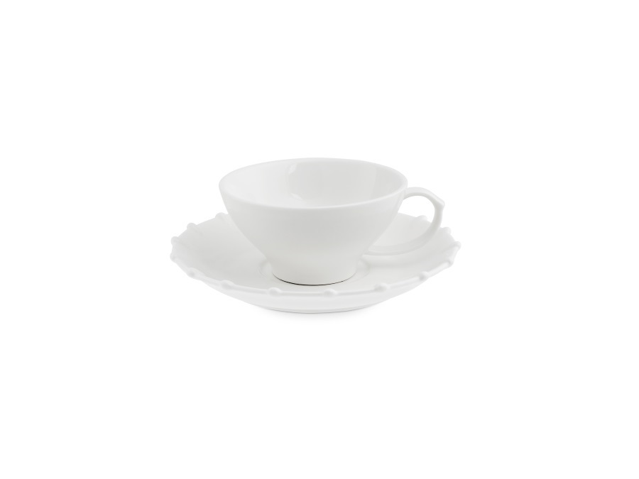 LA PORCELLANA BIANCA Romeo, tazza tè con piattino 180 ml