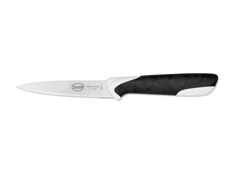 COLTELLERIE SANELLI Sakura, coltello spelucchino microsegato, 11 cm