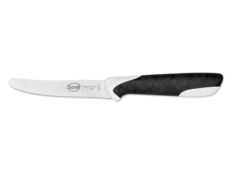 Coltellerie sanelli sakura, coltello tavola microseghettato, 11 cm