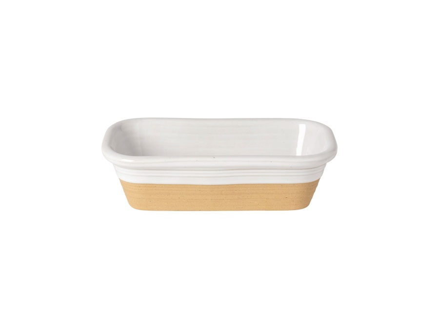 CASAFINA Scotia white, rectangular baker, 25,6x14,2x7,3h cm