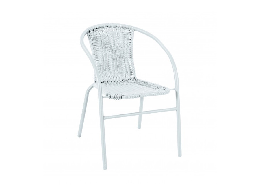 VERDELOOK Sedia ios rattan, bianco