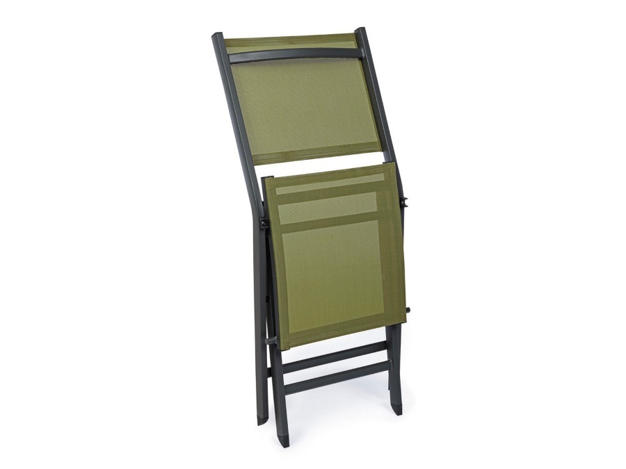 BIZZOTTO Sedia pieghevole elin antracite/verde LH32