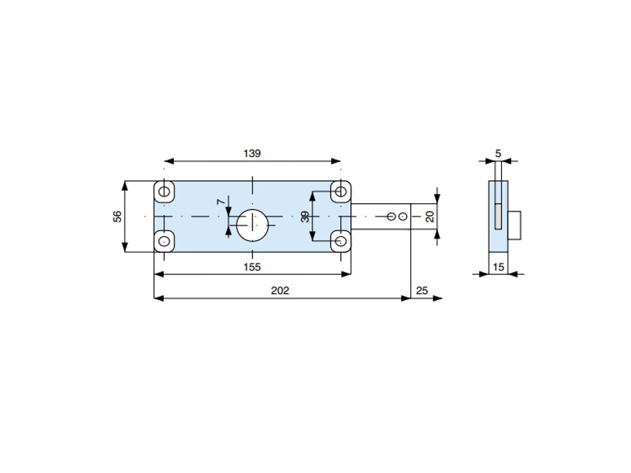 MG SERRATURE SERRATURA PER CANCELLI COD. 601002 000