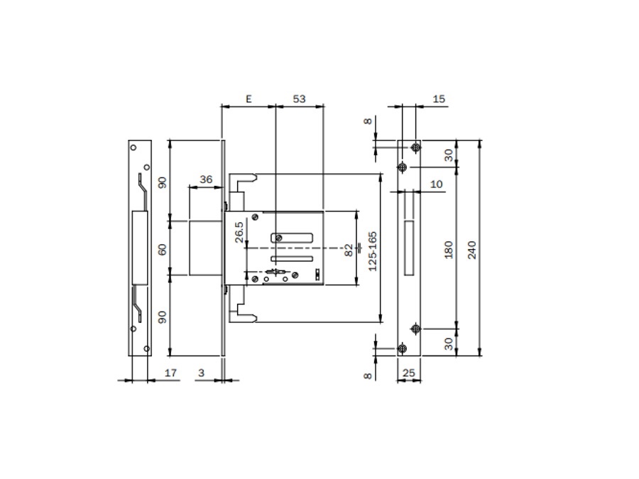 ISEO SERRATURE SERRATURE PER INFERRIATE E PORTE IN FERRO COD. 663604N.K