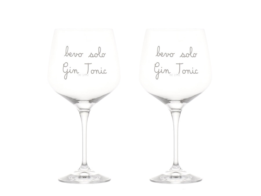 SIMPLE DAY LIVING & LIFESTYLE Set 2 calici cocktail Bevo solo gin tonic, 82cl