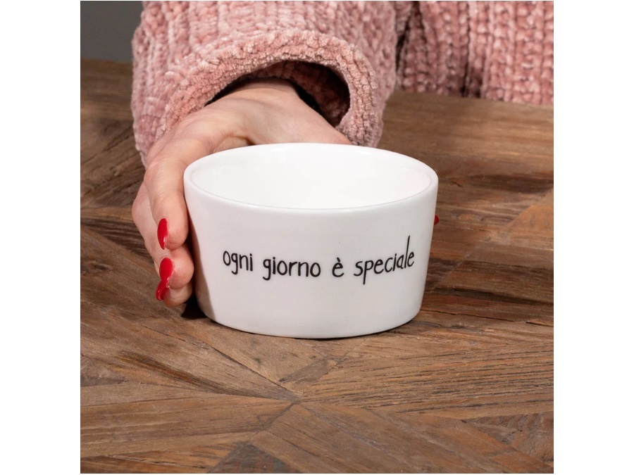 SIMPLE DAY LIVING & LIFESTYLE Set 2 Coppette in gres Ogni giorno è speciale