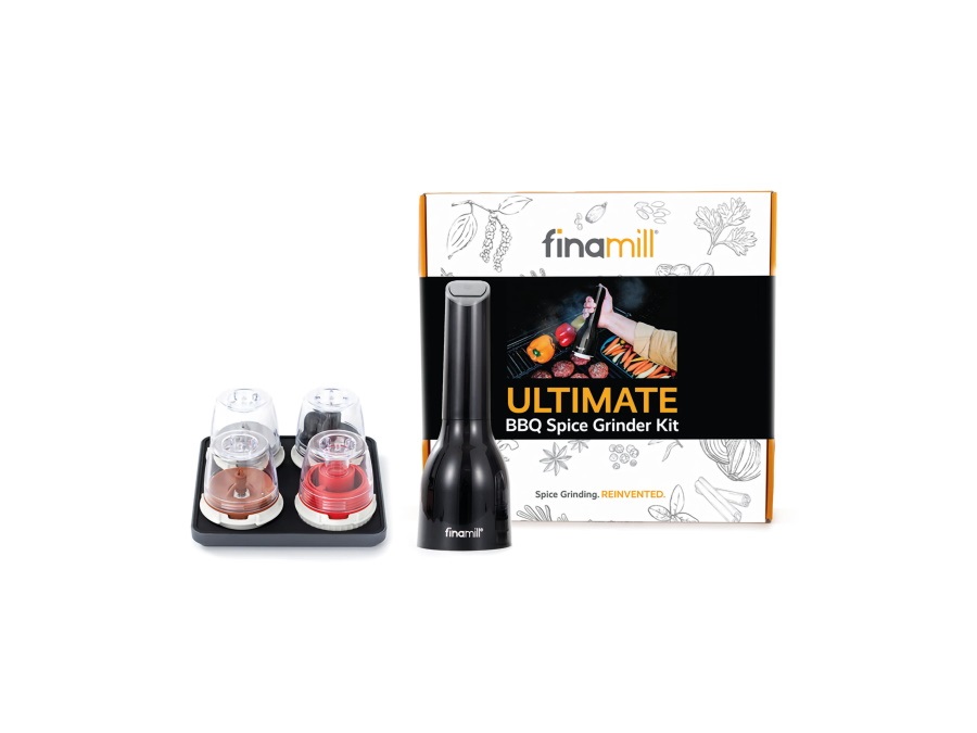 FINAMILL Set bbq con macina, 4 capsule FinaPod e vassoio