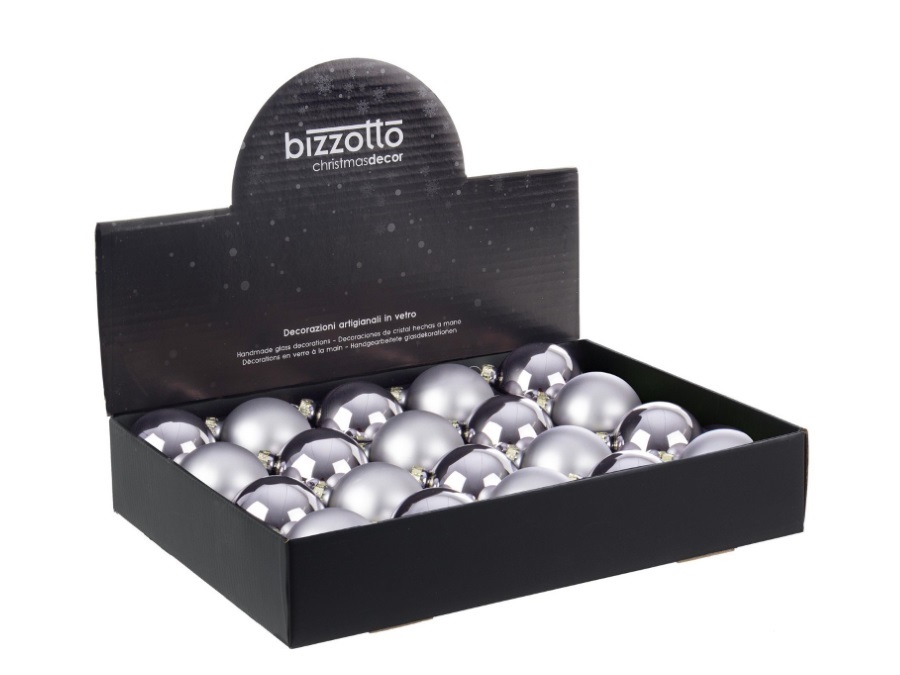 BIZZOTTO Sfera in vetro fumo Ø 6 cm, colori assortiti