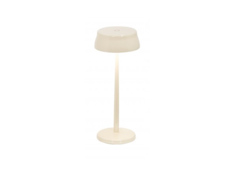ZAFFERANO S.R.L. Sister light, lampada ricaricabile da tavolo wi-fi - avorio