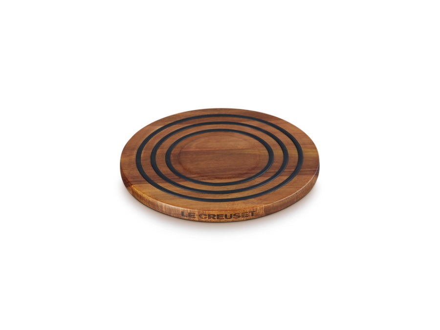 LE CREUSET Sottopentola magnetico in legno di acacia Ø20,3 cm