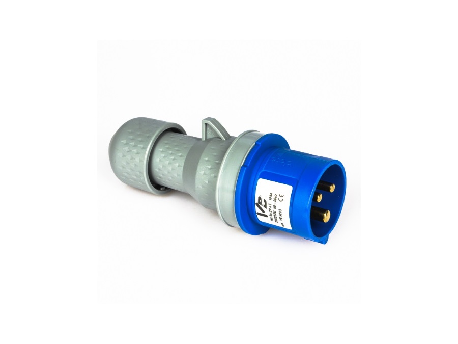 VB SRL Spina 2p+e, 16A, 230 v, IP44, H6, blu