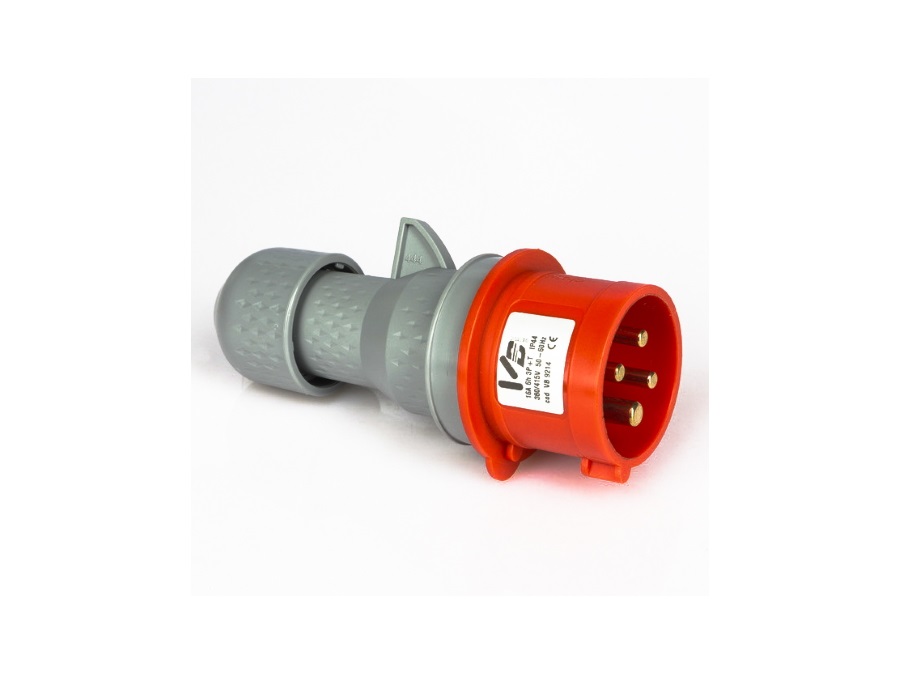 VB SRL Spina 3p+e, 16A, 400 v, IP44, H6, rosso