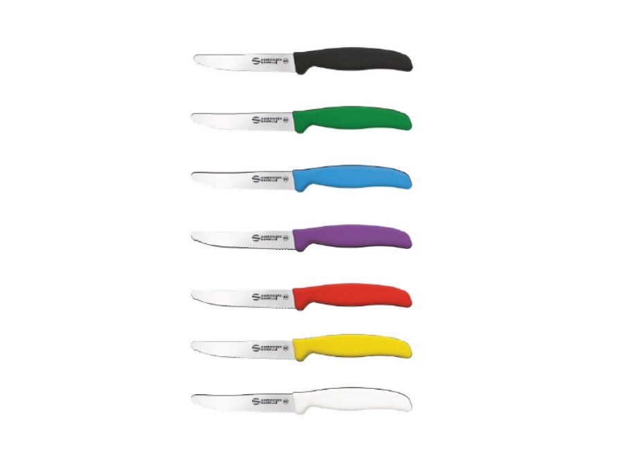 Set di coltelli da cucina Sanelli Ambrogio linea Supra, 5 pezzi +  Affilacoltelli in Omaggio
