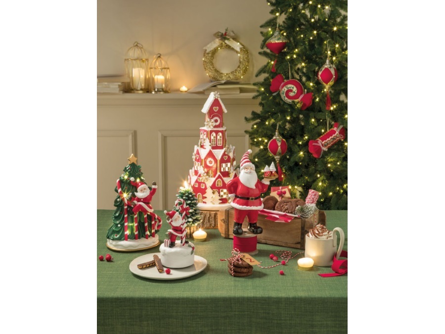 L'OCA NERA Sweet Santa!, Babbo Natale con dolci 16x10x24h cm