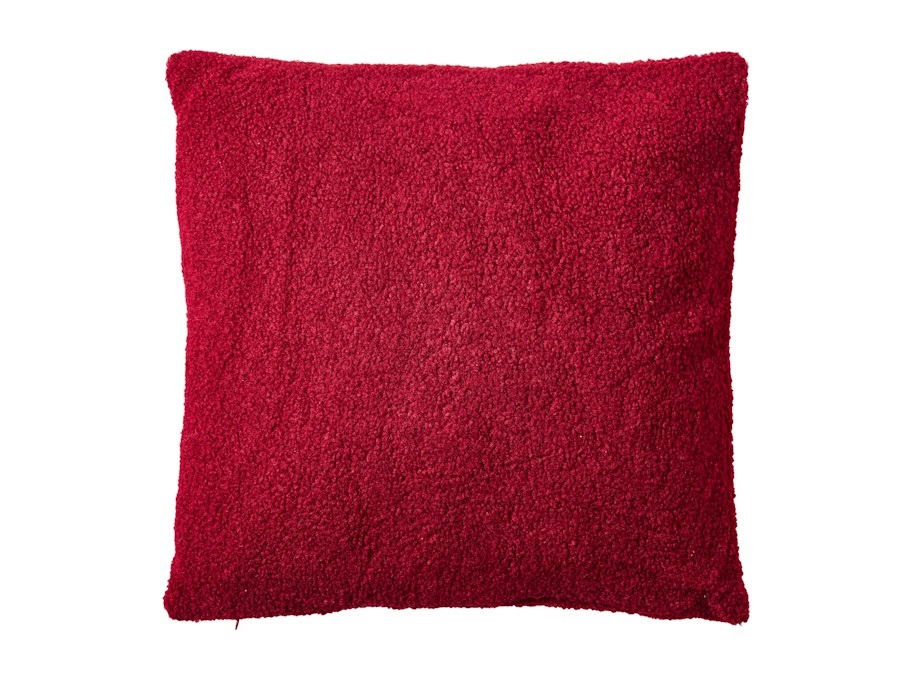 NOVITA' HOME Teddy - Cuscino Rosso Soft Touch