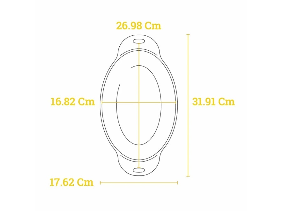 LODGE Tegame A Servire Ovale, 1,06L