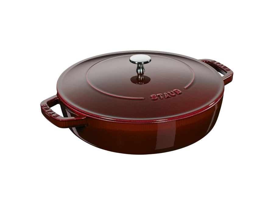 STAUB Tegame chistera rosso granata, Ø 28 cm