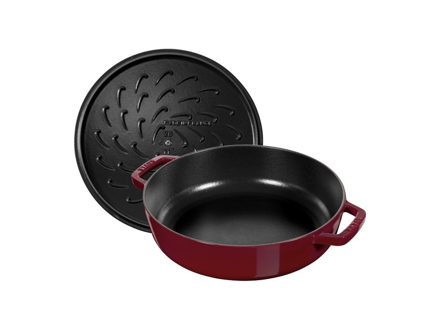 STAUB Tegame con coperchio bordeaux, Ø28 cm