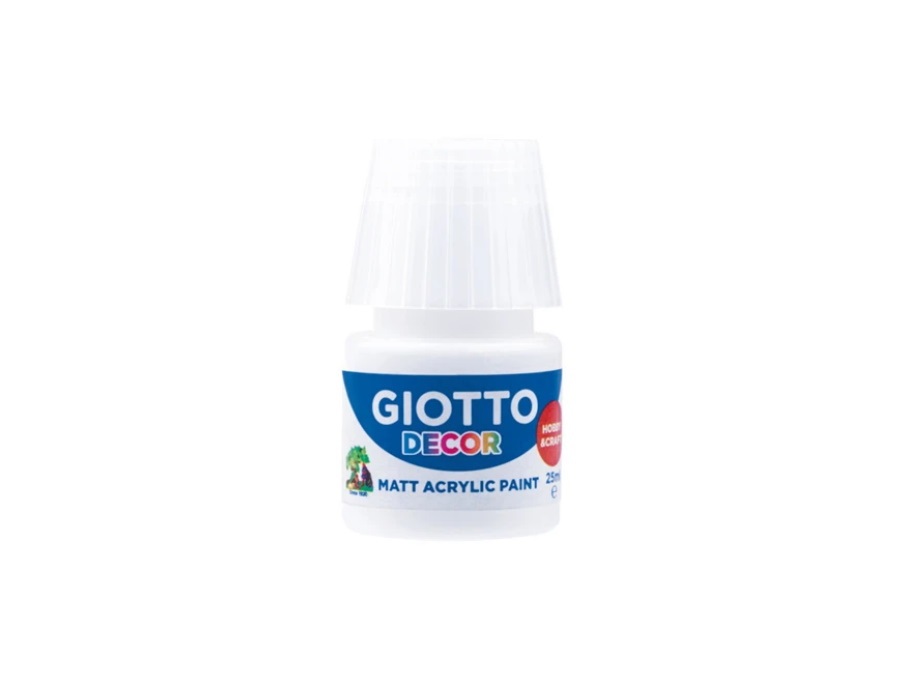 GIOTTO Tempera acrilica, bianco, 25 ml