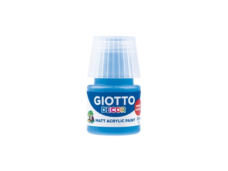 GIOTTO Tempera acrilica, ciano, 25 ml