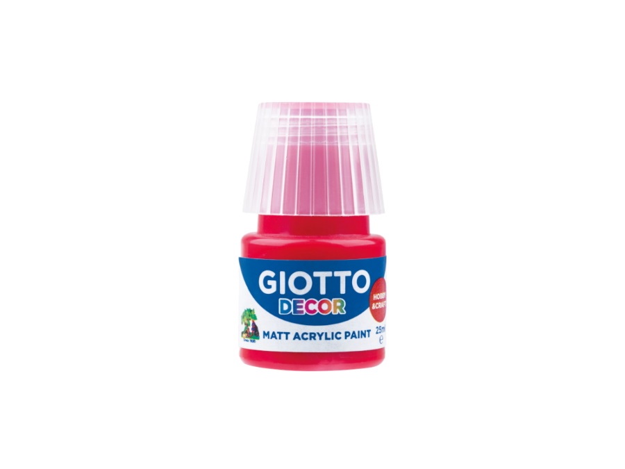 GIOTTO Tempera acrilica, rosso scarlatto, 25 ml