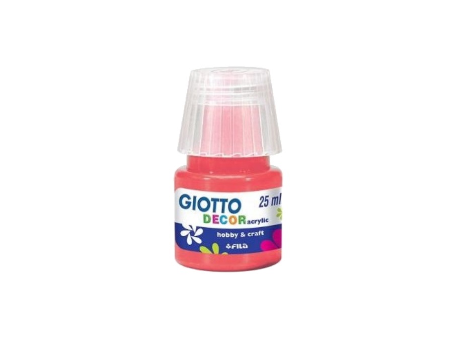 GIOTTO Tempera acrilica, rosso vermiglione, 25 ml