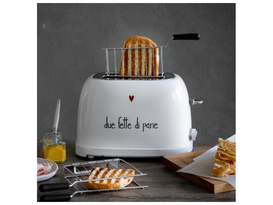 SIMPLE DAY LIVING & LIFESTYLE Tostapane bianco - Due fette di pane