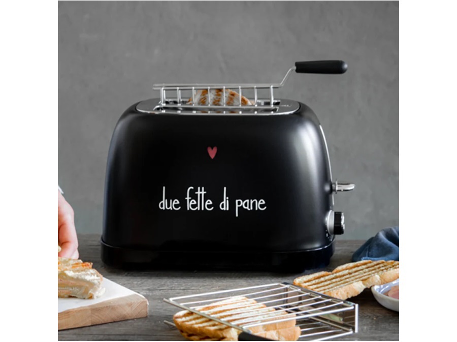 SIMPLE DAY LIVING & LIFESTYLE Tostapane nero - Due fette di pane