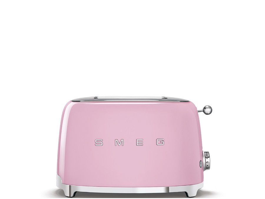 SMEG TOSTAPANE TOASTER 2 FETTE ROSA ANNI '50 SMEG