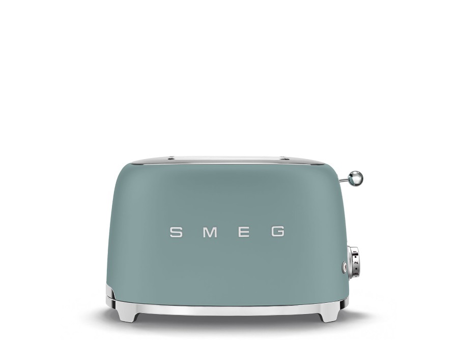 SMEG TOSTAPANE TOASTER 2 FETTE VERDE SMERALDO OPACO ANNI '50 SMEG