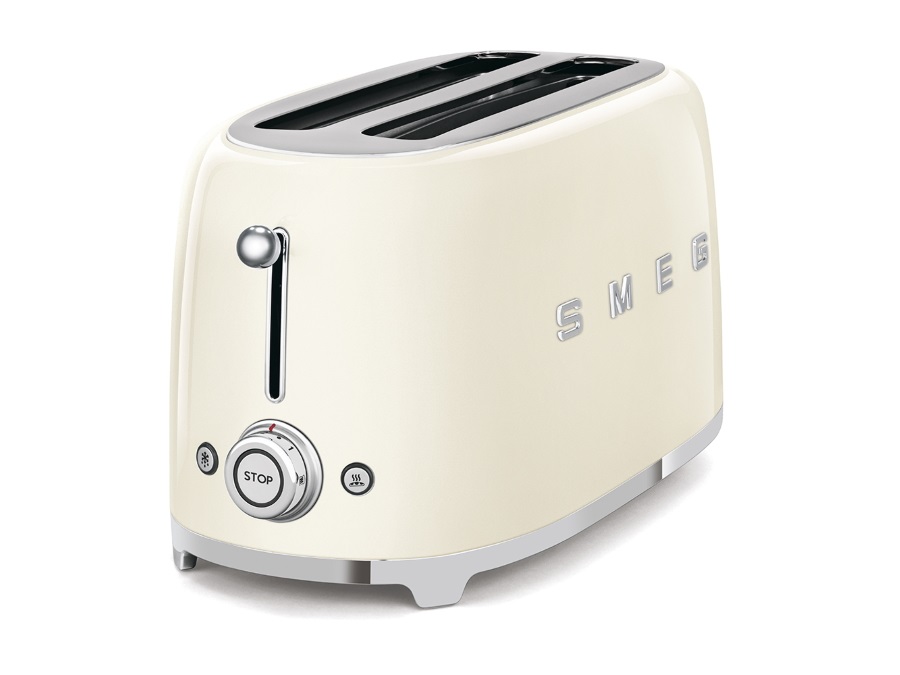 SMEG TOSTAPANE TOASTER 4 FETTE PANNA ANNI '50 SMEG