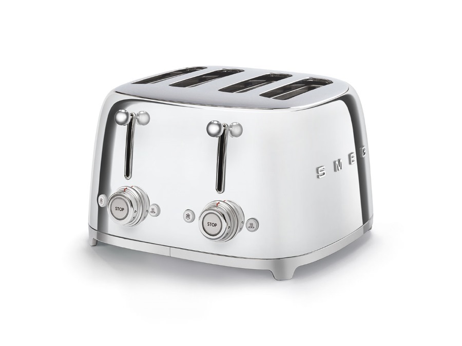 SMEG TOSTAPANE TOASTER 4X4 FETTE CROMATO ANNI '50 SMEG