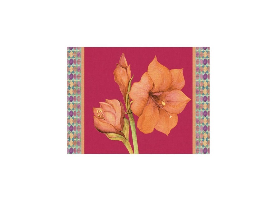 L'OCA NERA Tovaglietta rigida magenta 39x29,5 cm - Amaryllis