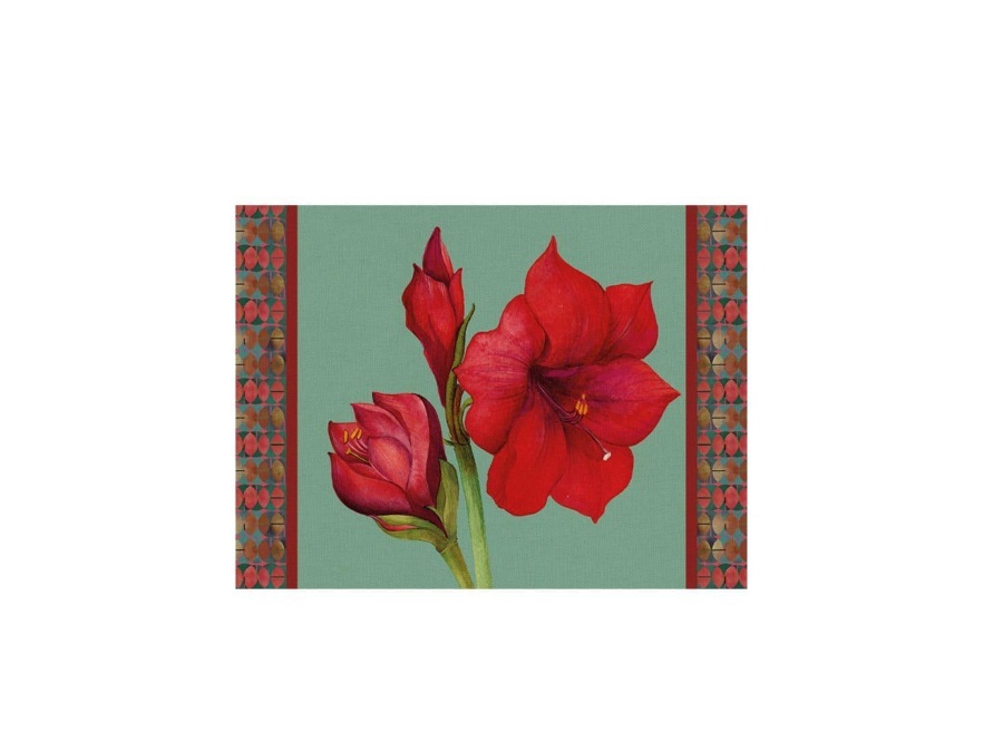 L'OCA NERA Tovaglietta rigida ottanio 39x29,5 cm - Amaryllis