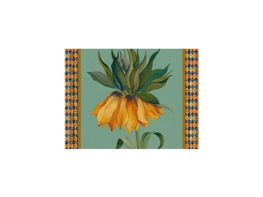 L'OCA NERA Tovaglietta rigida ottanio 39x29,5 cm - Fritillaria