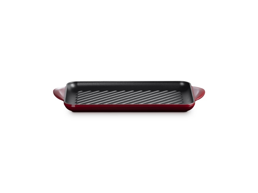 LE CREUSET Tradition, grill rettangolare 32x22 cm in ghisa vetrificata - garnet