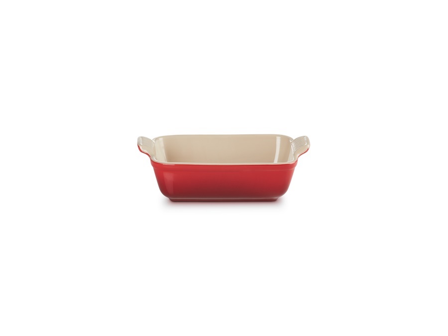 LE CREUSET Tradition, Pirofila rettangolare 19 cm in gres vetrificato - ciliegia