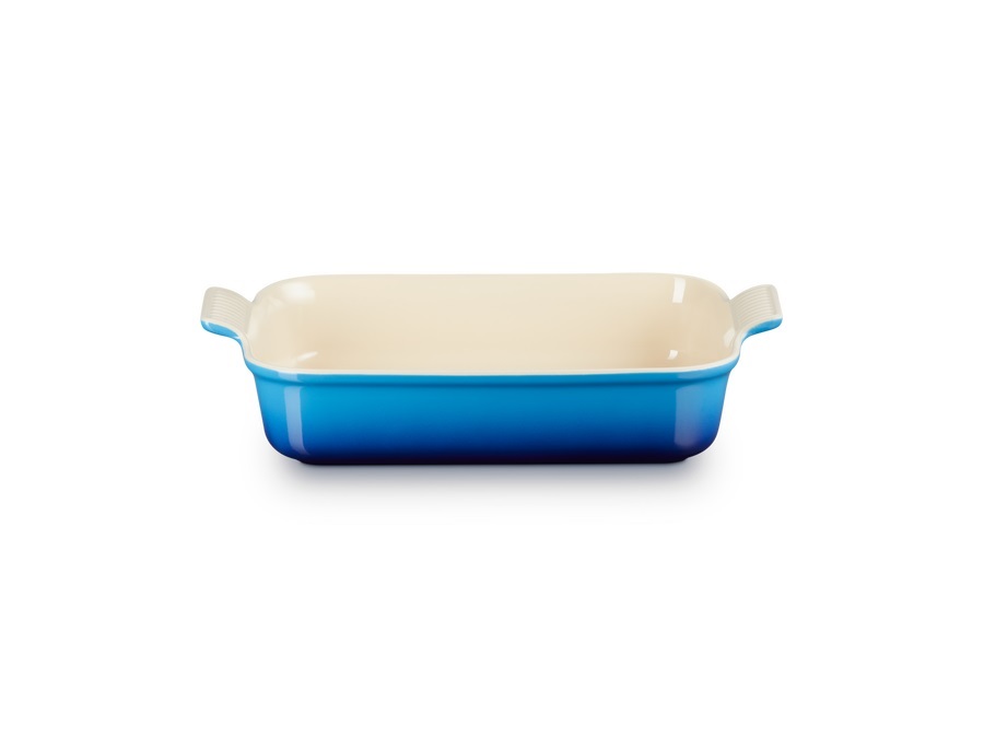 LE CREUSET Tradition, Pirofila rettangolare 32 cm in gres vetrificato - azure blu